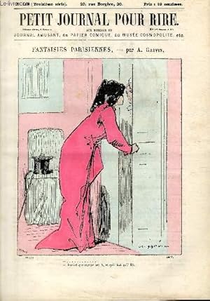 Seller image for Petit journal pour rire N189 de la 3 srie, Fantaisies parisiennes par Grvin. for sale by Le-Livre