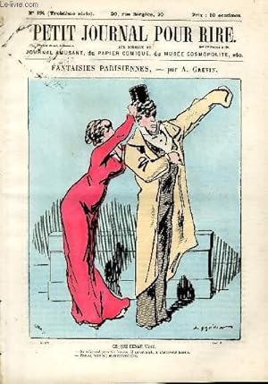 Seller image for Petit journal pour rire N194 de la 3 srie, Fantaisies parisiennes par Grvin. for sale by Le-Livre