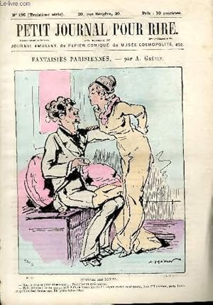 Seller image for Petit journal pour rire N196 de la 3 srie, Fantaisies parisiennes par Grvin. for sale by Le-Livre