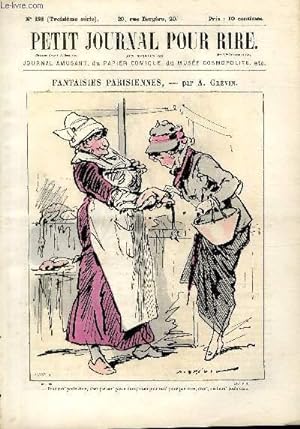 Seller image for Petit journal pour rire N198 de la 3 srie, Fantaisies parisiennes par Grvin. for sale by Le-Livre