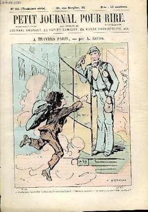 Seller image for Petit journal pour rire N214 de la 3 srie, A travers Paris par Grvin. for sale by Le-Livre