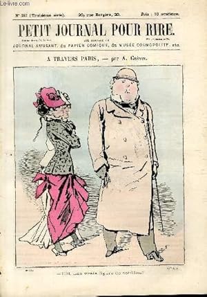 Seller image for Petit journal pour rire N217 de la 3 srie, A travers Paris par Grvin. for sale by Le-Livre