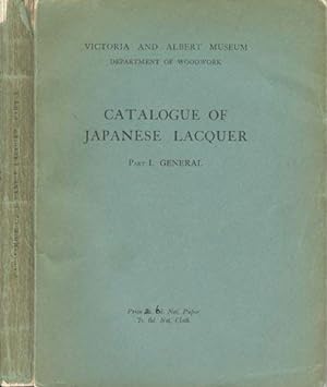 Catalogue of Japanese Lacquer, Part I. General