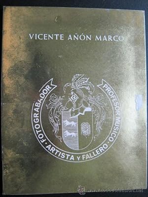 Imagen del vendedor de VICENTE AN MARCO a la venta por Librera Maestro Gozalbo