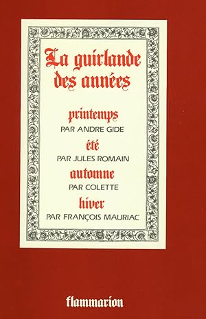 Image du vendeur pour LA GUIRLANDE DES ANNEES mis en vente par Librairie l'Aspidistra