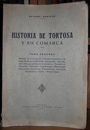 Imagen del vendedor de HISTORIA DE TORTOSA Y SU COMARCA. Tomo segundo a la venta por Fbula Libros (Librera Jimnez-Bravo)