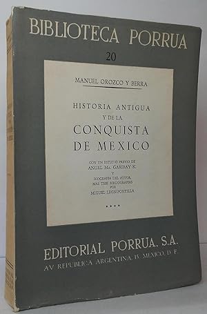 Immagine del venditore per Historia Antigua y de la Conquista de Mexico: Tomo IV venduto da Stephen Peterson, Bookseller