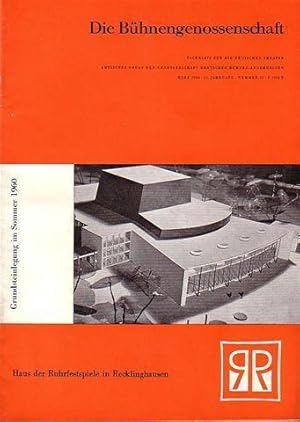 Immagine del venditore per Die B�hnengenossenschaft. Fachblatt f�r die deutschen Theater. Amtliches Organ der Genossenschaft Deutscher B�hnenangeh�rigen. 11.Jahrgang, Nummer 1, April 1959 - 11. Jahrgang, Nummer 12, M�rz 1960. venduto da Antiquariat Carl Wegner