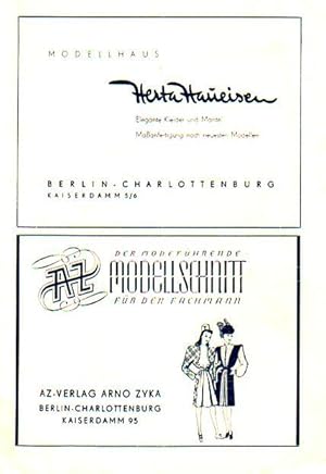 Image du vendeur pour Programmzettel der Tribne. 1946. Konvolut aus 2 Zetteln. mis en vente par Antiquariat Carl Wegner