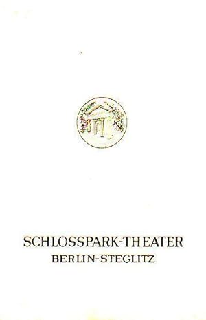 Bild des Verkufers fr Programmheft des Schillertheaters, Werkstatt und Schloparktheaters Berlin, Spielzeit 1969 / 1970. zum Verkauf von Antiquariat Carl Wegner