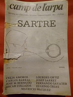 Bild des Verkufers fr CAMP DE L'ARPA. Revista de Literatura N. 84 - 85. Jean Paul Sartre. zum Verkauf von Carmichael Alonso Libros