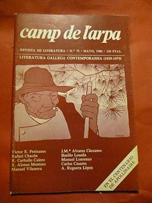 Imagen del vendedor de CAMP DE L'ARPA. Revista de Literatura N. 75. Literatura gallega contempornea a la venta por Carmichael Alonso Libros