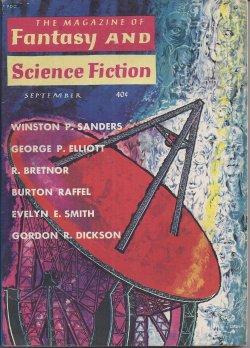 Image du vendeur pour The Magazine of FANTASY AND SCIENCE FICTION (F&SF): September, Sept. 1960 mis en vente par Books from the Crypt