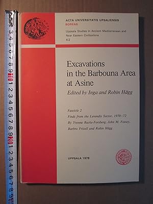 Excavations in the Barbouna Area at Asine : Fascicle 2 : Finds from the Levendis Sector, 1970-72