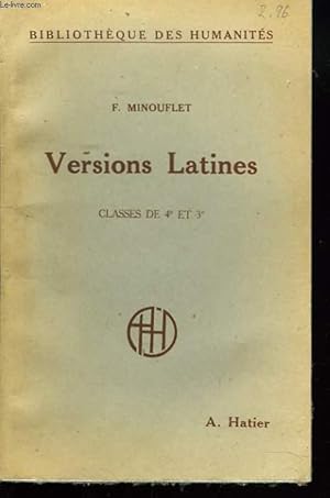 Seller image for VERSIONS LATINES (125 TEXTES) CLASSES DE 4e ET DE 3e. 7e EDITION. for sale by Le-Livre