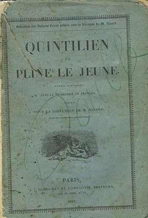 Imagen del vendedor de QUINTILIEN ET PLINE LE JEUNE (INCOMPLET) a la venta por Le-Livre