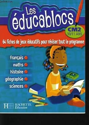 Bild des Verkufers fr LES EDUCABLOCS cm2 10/11ans - 64 fiches de jeux educatifs pour rviser tout le programme. zum Verkauf von Le-Livre