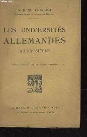 Immagine del venditore per LES UNIVERSITES ALLEMANDES AU XXe SIECLE. venduto da Le-Livre