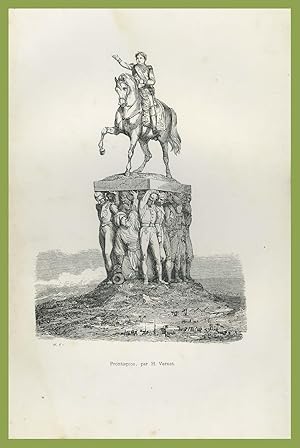 Seller image for Napoleone Bonaparte frontispice par H. Vernet for sale by Studio Bibliografico Imprimatur