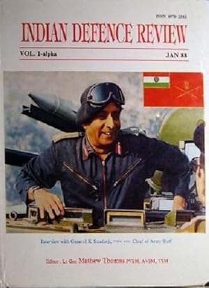 Bild des Verkufers fr Indian Defence Review: Volume 1 Alpha Jan 88 zum Verkauf von Marlowes Books and Music