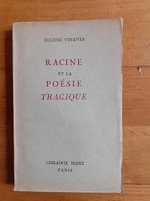 Seller image for RACINE ET LA POSIE TRAGIQUE. for sale by Librairie Sainte-Marie