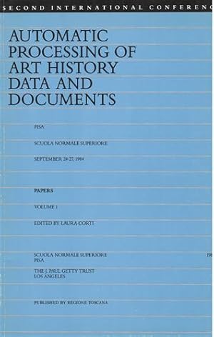 Seller image for Automatic processing of art history data and documents. Papers Vol.I. for sale by FIRENZELIBRI SRL