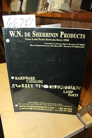 Image du vendeur pour W. N. De Sherbinin Products Hardware Catalog Your Lamp Parts Supplier Since 1930 mis en vente par Princeton Antiques Bookshop