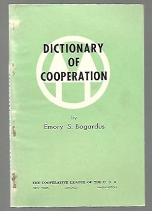 Bild des Verkufers fr Dictionary of Cooperation (Including Encyclopedic Materials) zum Verkauf von K. L. Givens Books