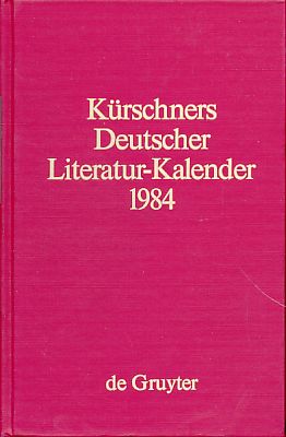 Bild des Verkufers fr Krschners Deutscher Literatur-Kalender 1981. 59. Jg. zum Verkauf von Fundus-Online GbR Borkert Schwarz Zerfa