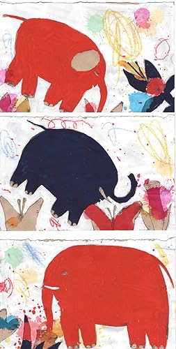 Elephant Triptych : Something Like Cottages With the Roofs Taken Off : Sketch for Through the Loo...