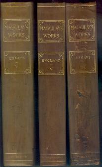 The Complete Works of Lord Macaulay [20 volumes]