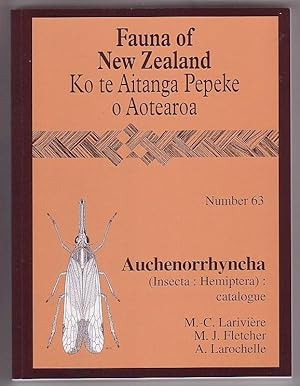 Seller image for Fauna of New Zealand / Ko te Aitanga Pepeke o Aotearoa: Auchenorrhyncha (Insecta: Hemiptera): catalogue for sale by Renaissance Books, ANZAAB / ILAB