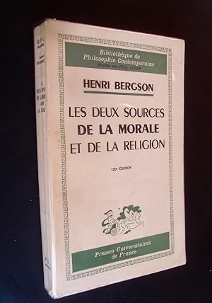 Bild des Verkufers fr Les deux sources de la morale et de la religion - zum Verkauf von Le Livre  Venir