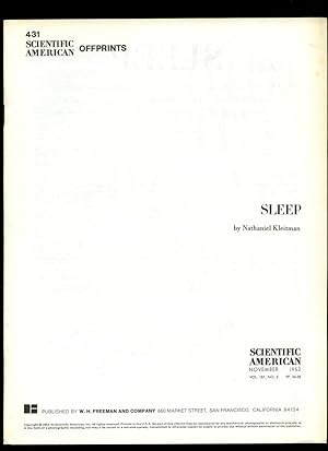 Imagen del vendedor de Scientific American: Sleep a la venta por Little Stour Books PBFA Member