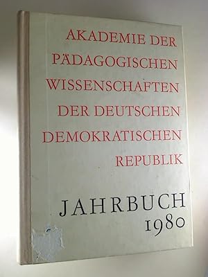 Akademie der Pädagogischen Wissenschaften der DDR - Jahrbuch 1980