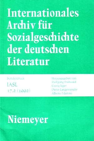 Immagine del venditore per Komet der neuen Zeit". Zur Rezeption Walt Whitmans in der deutschen Literatur des 20. Jahrhunderts. Text eines Vortrags, der 1989 / 1991 an den Universitten Mnchen, Augsburg, Heidelberg und Kassel gehalten wurde. Sonderdruck aus: Internationales Archiv fr Sozialgeschichte der deutsche Literatur - IASL - 17,2 (1992). venduto da Antiquariat Carl Wegner