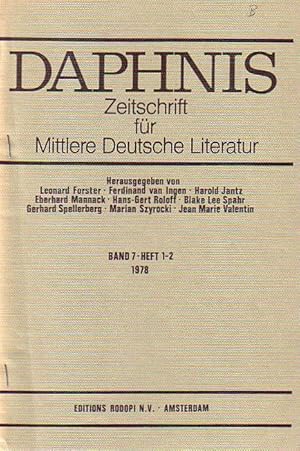 Seller image for Rezension in deutscher Sprache zu: J.H. Meter: De literaire theorieen van Daniel Heinsius. Een onderzoek naar de klassieke en humanistische bronnen van De Tragoediae Constutione en andere geschriften.Amsterdam, Hakkert 1975. 646 S. Aus: 'Daphnis', Zeitschrift fr Mittlere Deutsche Literatur Band 7, Heft 1-2 1978. for sale by Antiquariat Carl Wegner