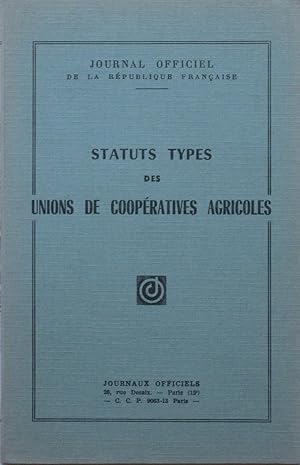 statuts types des unions de cooperatives agricoles