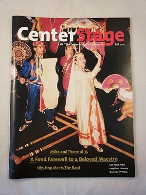 Bild des Verkufers fr CenterStage Tilles Center for Performing Arts Fall 2001 zum Verkauf von WellRead Books A.B.A.A.