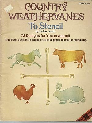 Imagen del vendedor de Country Weathervanes To Stencil a la venta por The Book Junction