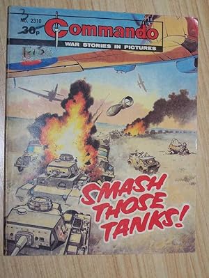 Commando War Stories In Pictures: #2310: Smash Those Tanks!