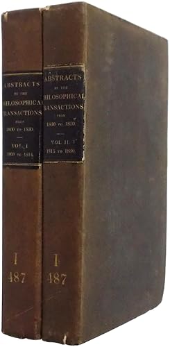 Abstracts of the Papers printed in the Philosophical Transactions of the Royal Society of London,...