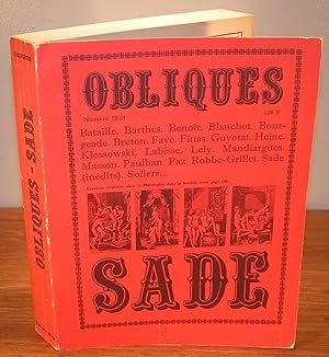 SADE, Revue OBLIQUES no. 12-13