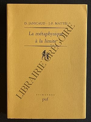 LA METAPHYSIQUE A LA LIMITE Cinq études sur Heidegger
