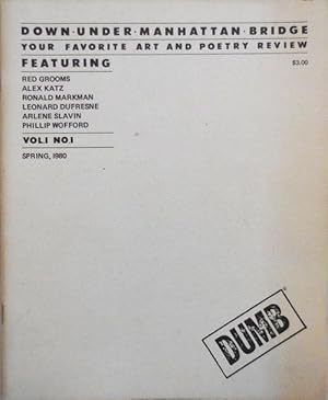 Bild des Verkufers fr Down Under Manhattan Bridge Your Favorite Art and Poetry Review Volume 1 Number 1 zum Verkauf von Derringer Books, Member ABAA