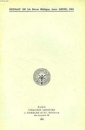 Seller image for EXTRAIT DE LA REVUE BIBLIQUE, TOME LXVIII, 1961, UN RECUEIL LITURGIQUE DE QUMRAN, GROTTE 4: 'LES PAROLES DES LUMINAIRES' for sale by Le-Livre