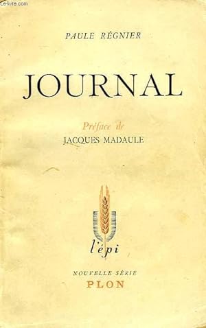Bild des Verkufers fr JOURNAL zum Verkauf von Le-Livre