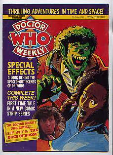 Bild des Verkufers fr Doctor Who Weekly Number 30(7th May 1980): Comic zum Verkauf von TARPAULIN BOOKS AND COMICS