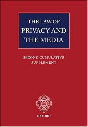 Imagen del vendedor de The Law of Privacy and the Media: Second Cumulative Supplement a la venta por Bellwetherbooks