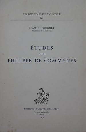 Image du vendeur pour tudes sur Philippe de Commynes mis en vente par Bouquinerie L'Ivre Livre